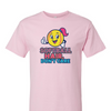 [[color:Light Pink]] Softball Hair Don't Care Short Sleeve T-shirt Light Pink