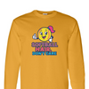 [[color:Gold]] Softball Hair Don't Care Long Sleeve T-shirt Gold