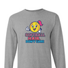 [[color:Sport Grey]] Softball Hair Don't Care Long Sleeve T-shirt Sport Grey