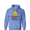 [[color:Carolina Blue]] Softball Hair Don't Care Hoodie Carolina Blue