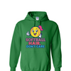 [[color:Irish Green]] Softball Hair Don't Care Hoodie Irish Green