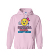 [[color:Light Pink]] Softball Hair Don't Care Hoodie Light Pink