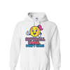 [[color:White]] Softball Hair Don't Care Hoodie White