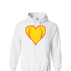 [[color:White]] Softball Heart Hoodie White