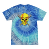 [[color:Blue Jerry]] Softball Skull Tie Dye T-shirt Blue Jerry