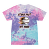 [[color:Cotton Candy]] Strike Fast Hit Hard Baseball Tie Dye T-shirt Cotton Candy
