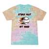 [[color:Snow Cone]] Strike Fast Hit Hard Baseball Tie Dye T-shirt Snow Cone