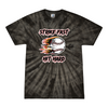 [[color:Spider Black]] Strike Fast Hit Hard Baseball Tie Dye T-shirt Spider Black