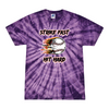 [[color:Spider Purple]] Strike Fast Hit Hard Baseball Tie Dye T-shirt Spider Purple