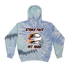 [[color:Lagoon]] Strike Fast Hit Hard Baseball Tie Dye Hoodie Lagoon