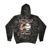 [[color:Spider Black]] Strike Fast Hit Hard Baseball Tie Dye Hoodie Spider Black