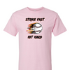 [[color:Light Pink]] Strike Fast Hit Hard Baseball Short Sleeve T-shirt Light Pink