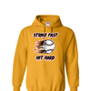 [[color:Gold]] Strike Fast Hit Hard Baseball Hoodie Gold