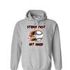 [[color:Sport Grey]] Strike Fast Hit Hard Baseball Hoodie Sport Grey