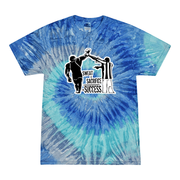 [[color:Blue Jerry]] Sweat Sacrifice Success Wrestling Tie Dye T-shirt Blue Jerry