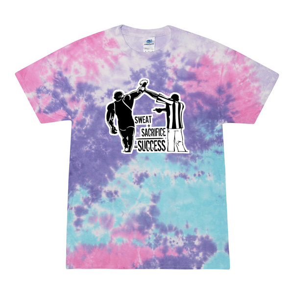 [[color:Cotton Candy]] Sweat Sacrifice Success Wrestling Tie Dye T-shirt Cotton Candy