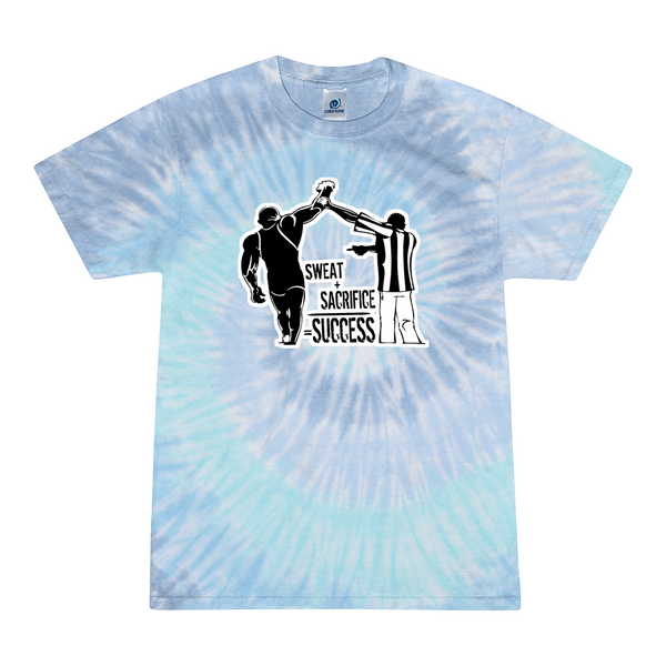 [[color:Lagoon]] Sweat Sacrifice Success Wrestling Tie Dye T-shirt Lagoon