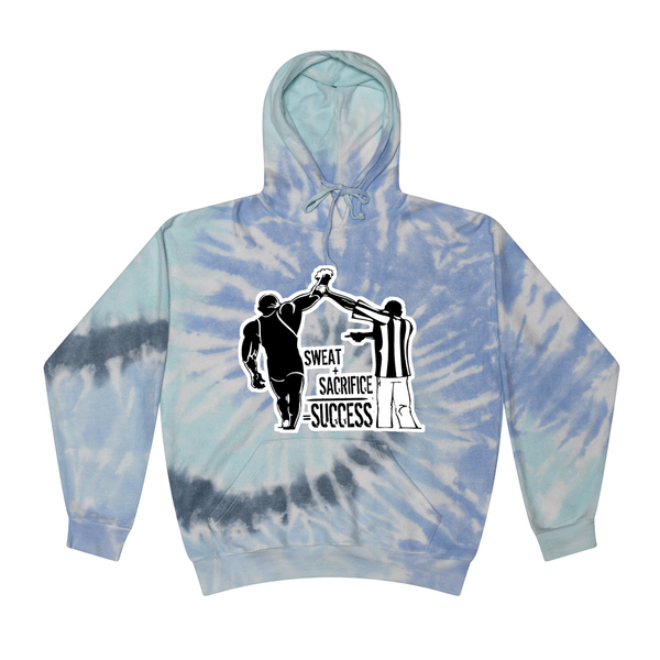 [[color:Lagoon]] Sweat Sacrifice Success Wrestling Tie Dye Hoodie Lagoon