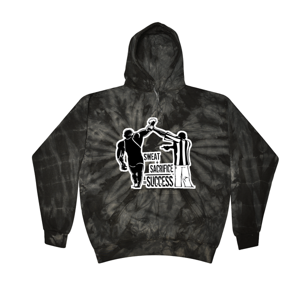 [[color:Spider Black]] Sweat Sacrifice Success Wrestling Tie Dye Hoodie Spider Black