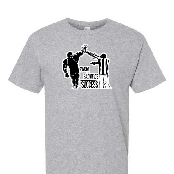 [[color:Sport Grey]] Sweat Sacrifice Success Wrestling Short Sleeve T-shirt Sport Grey
