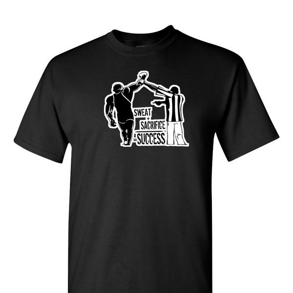 [[color:Black]] Sweat Sacrifice Success Wrestling Short Sleeve T-shirt Black