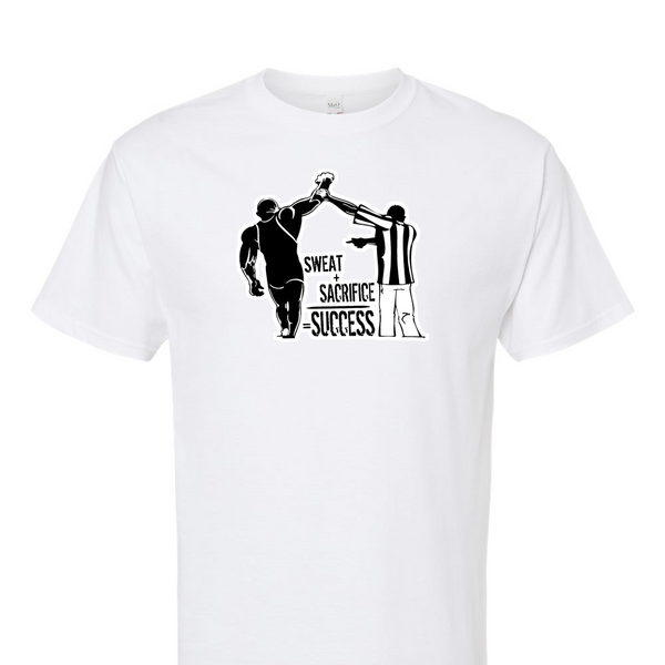 [[color:White]] Sweat Sacrifice Success Wrestling Short Sleeve T-shirt White