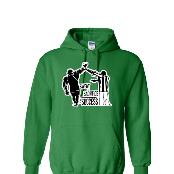 [[color:Irish Green]] Sweat Sacrifice Success Wrestling Hoodie Irish Green