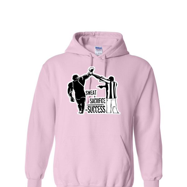 [[color:Light Pink]] Sweat Sacrifice Success Wrestling Hoodie Light Pink