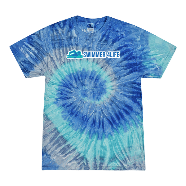 [[color:Blue Jerry]] Swimmer 4 Life Tie Dye T-shirt Blue Jerry