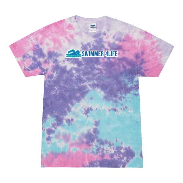[[color:Cotton Candy]] Swimmer 4 Life Tie Dye T-shirt Cotton Candy