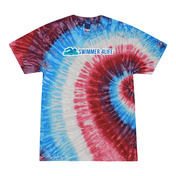 [[color:Firecracker]] Swimmer 4 Life Tie Dye T-shirt Firecracker