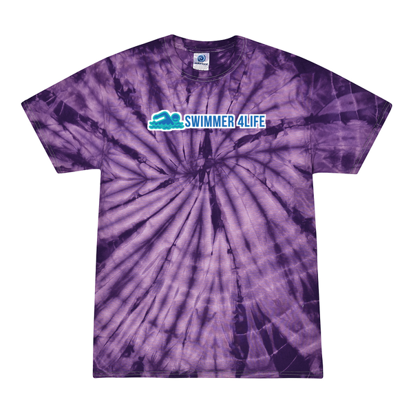 [[color:Spider Purple]] Swimmer 4 Life Tie Dye T-shirt Spider Purple
