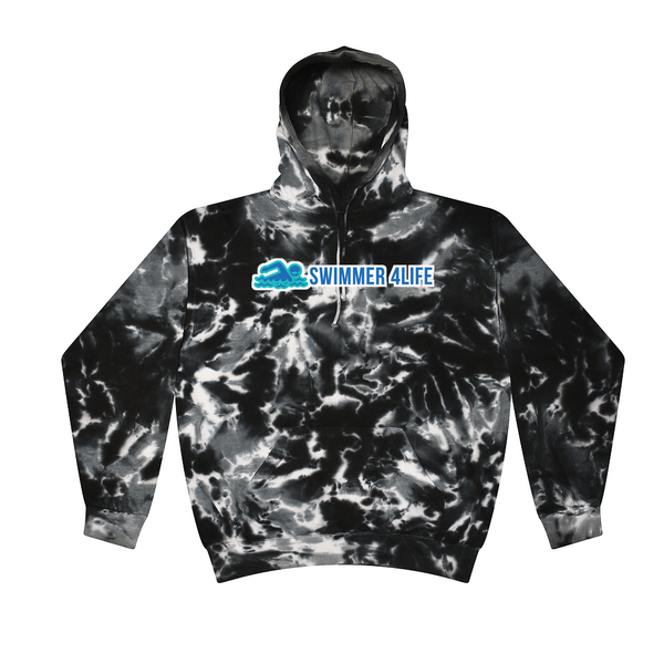 [[color:Multi Black]] Swimmer 4 Life Tie Dye Hoodie Multi Black