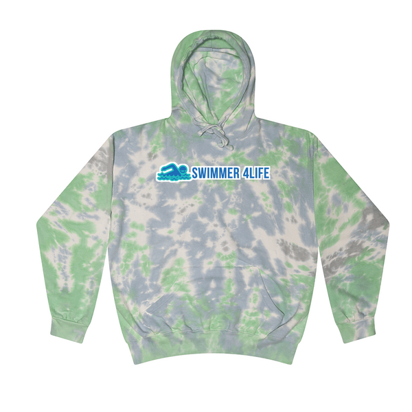 [[color:Slushy]] Swimmer 4 Life Tie Dye Hoodie Slushy
