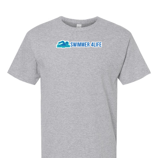 [[color:Sport Grey]] Swimmer 4 Life Short Sleeve T-shirt Sport Grey