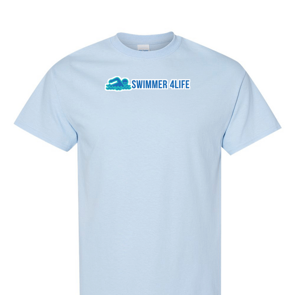 [[color:Light Blue]] Swimmer 4 Life Short Sleeve T-shirt Light Blue