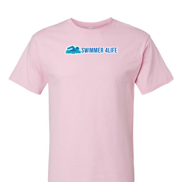[[color:Light Pink]] Swimmer 4 Life Short Sleeve T-shirt Light Pink