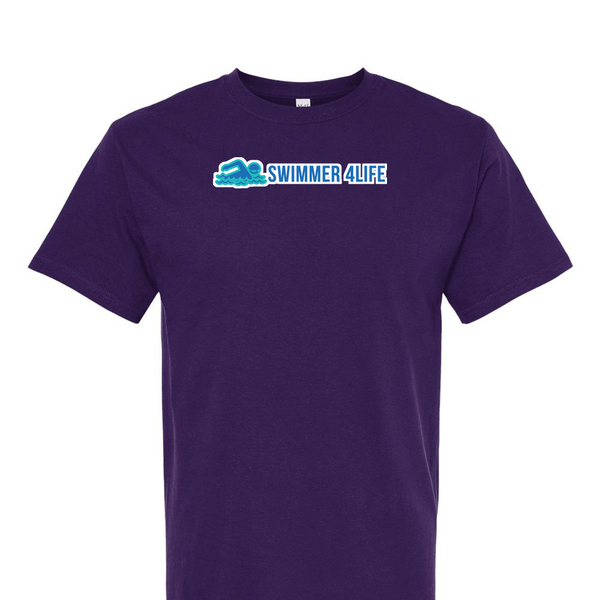 [[color:Purple]] Swimmer 4 Life Short Sleeve T-shirt Purple