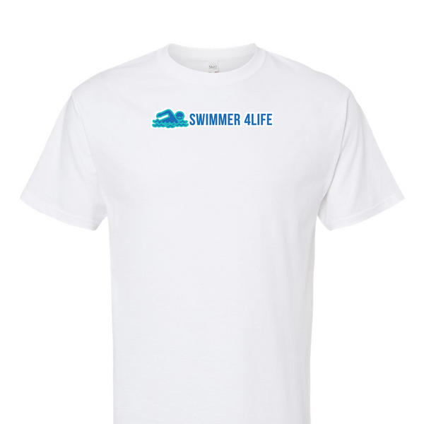 [[color:White]] Swimmer 4 Life Short Sleeve T-shirt White