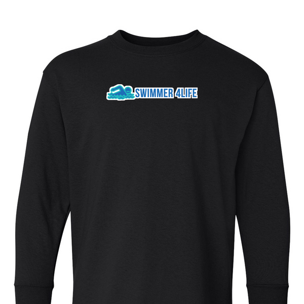 [[color:Black]] Swimmer 4 Life Long Sleeve T-shirt Black