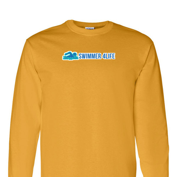 [[color:Gold]] Swimmer 4 Life Long Sleeve T-shirt Gold