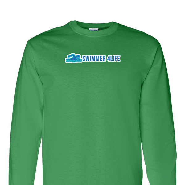 [[color:Irish Green]] Swimmer 4 Life Long Sleeve T-shirt Irish Green