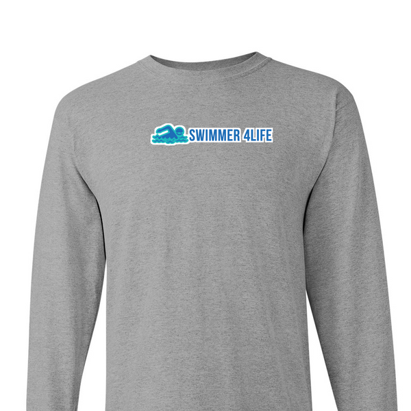 [[color:Sport Grey]] Swimmer 4 Life Long Sleeve T-shirt Sport Grey