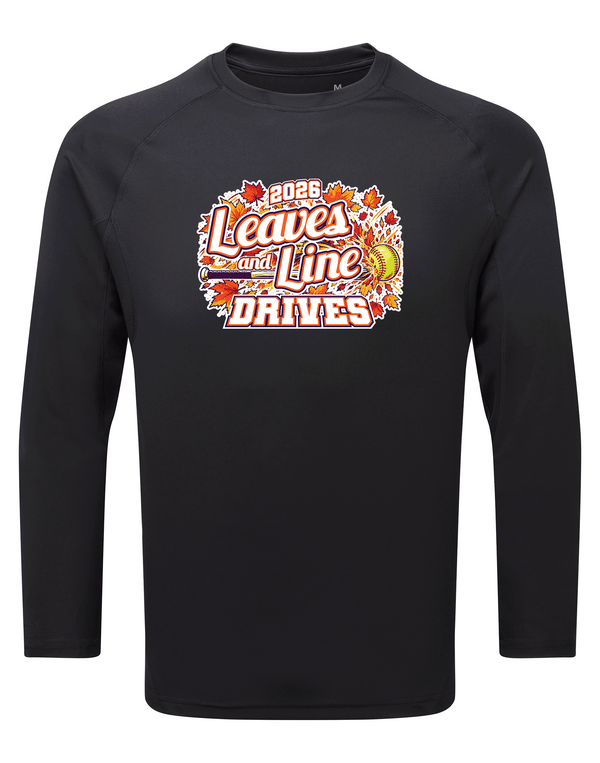 Tech T-shirt Long Sleeve - 2026 Leaves and Line Drives