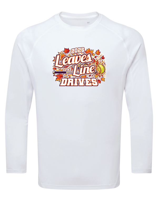 Tech T-shirt Long Sleeve - 2026 Leaves and Line Drives