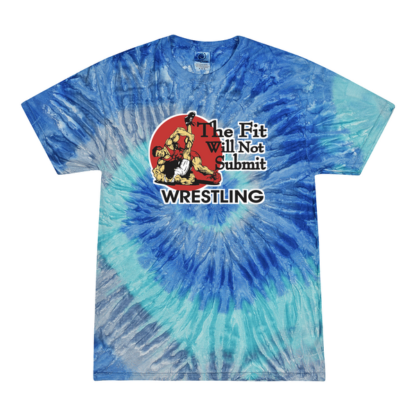 [[color:Blue Jerry]] The Fit Will Not Submit Wrestling Tie Dye T-shirt Blue Jerry