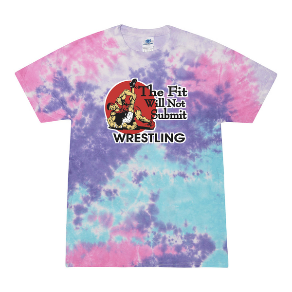 [[color:Cotton Candy]] The Fit Will Not Submit Wrestling Tie Dye T-shirt Cotton Candy