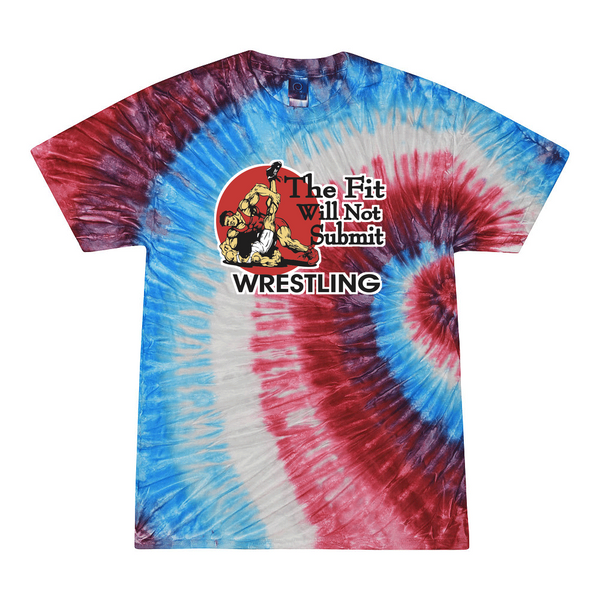 [[color:Firecracker]] The Fit Will Not Submit Wrestling Tie Dye T-shirt Firecracker