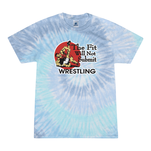 [[color:Lagoon]] The Fit Will Not Submit Wrestling Tie Dye T-shirt Lagoon