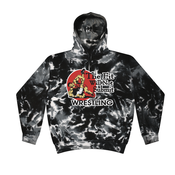 [[color:Multi Black]] The Fit Will Not Submit Wrestling Tie Dye Hoodie Multi Black